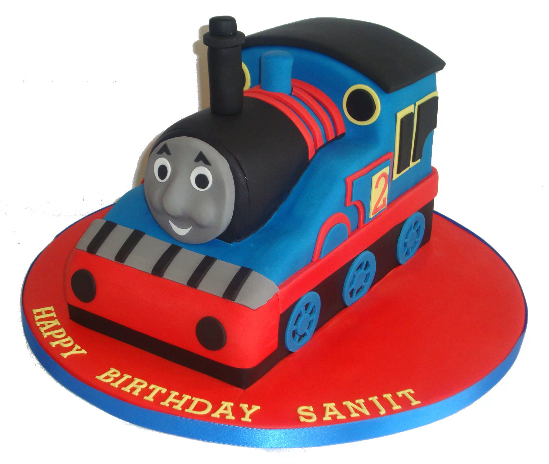 Thomas the Train Layer Cake - Classy Girl Cupcakes